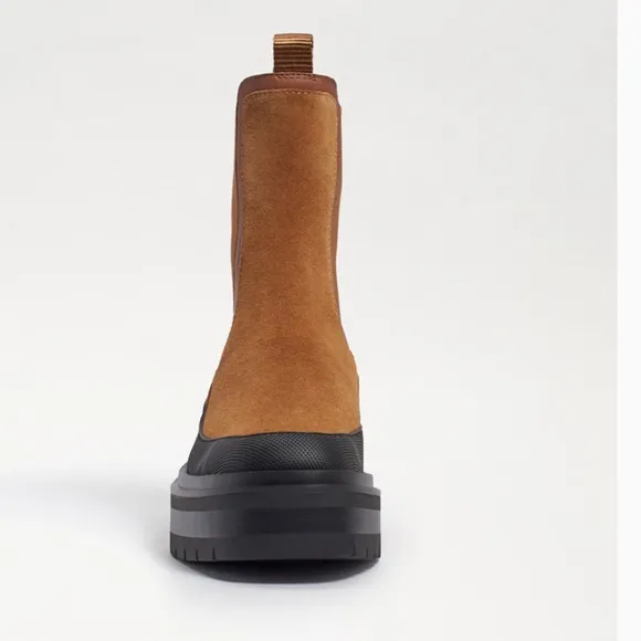 Sam Edelman LULIA LUG SOLE BOOT COLOR: Camel/Whiskey Suede women Sz 7 new