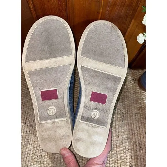 Sam Edelman Circus velvet blue slip on sneakers