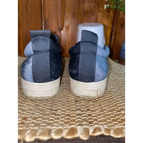 Sam Edelman Circus velvet blue slip on sneakers