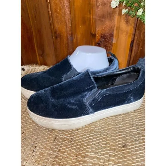 Sam Edelman Circus velvet blue slip on sneakers