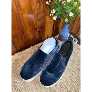 Sam Edelman Circus velvet blue slip on sneakers