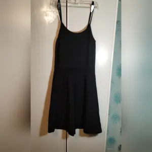 Sandro Midi A-line Black Stretchy Knitted Dress Sz M