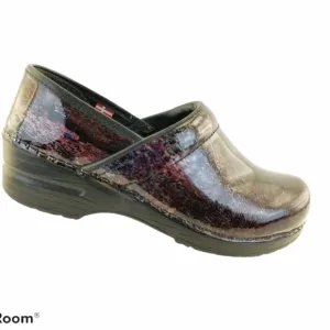 SANITA Patent Leather Clog Shoes Womens 37 Profess
