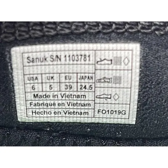 Sanuk Chiba Journey LX Yulex Pure Logo Camo Green Slip On Stretch Ankle Boots 6