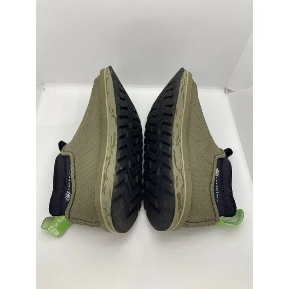 Sanuk Chiba Journey LX Yulex Pure Logo Camo Green Slip On Stretch Ankle Boots 6