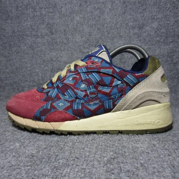 Saucony Bodega Shadow 6000 Sneakers Mens Size 8 Blue Red Low Lace Up Shoes