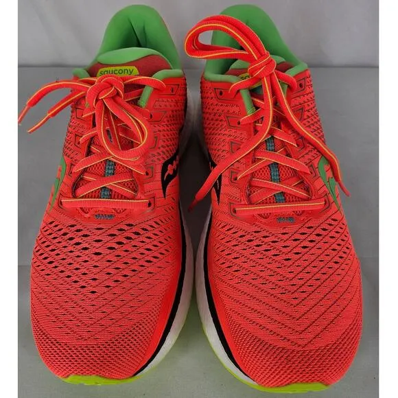 SAUCONY MEN'S ORANGE TRIUMPH 18 PWRRUN RUNNING SHOES - SIZE 9 STYLE: S20595-10