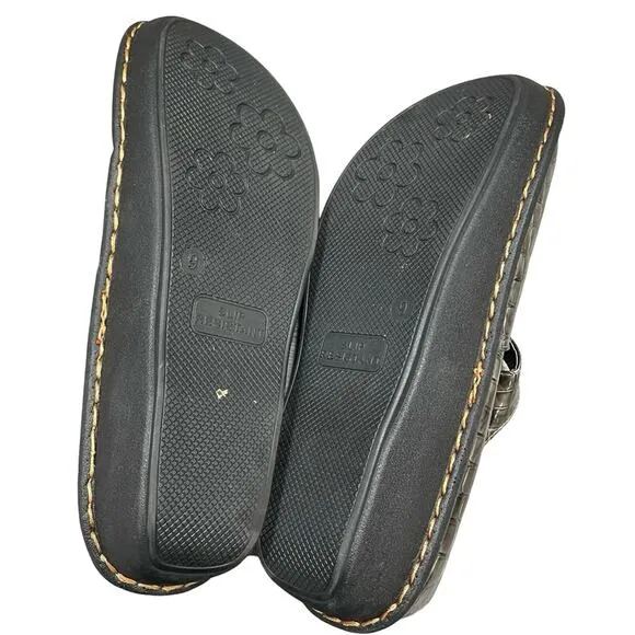 Savvy Mary Jane Copper Alligator Print Nurse Shoes Size 9