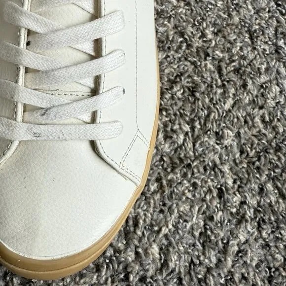 Seavees Wilder White Leather Sneakers Men’s US Size 11 Lace Up Casual New READ