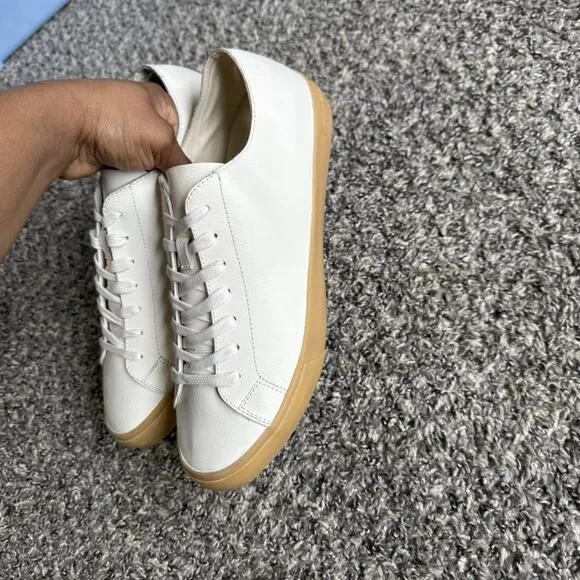 Seavees Wilder White Leather Sneakers Men’s US Size 11 Lace Up Casual New READ