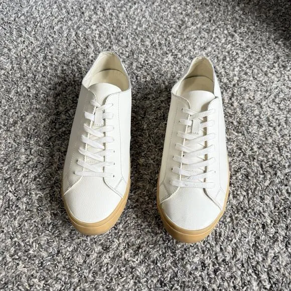 Seavees Wilder White Leather Sneakers Men’s US Size 11 Lace Up Casual New READ