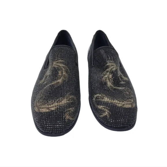 Section X Men's Saint Dragon Embellished Venetian Slip-Ons Size 8