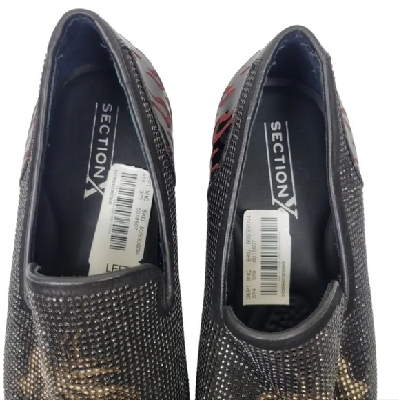Section X Men's Saint Dragon Embellished Venetian Slip-Ons Size 8
