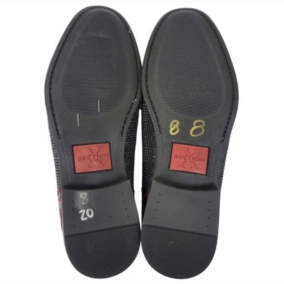 Section X Men's Saint Dragon Embellished Venetian Slip-Ons Size 8