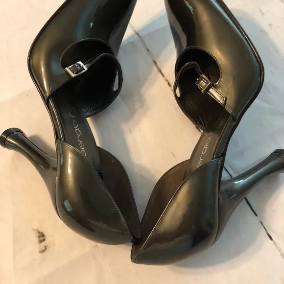 Sergio Rossi Women's Shoe Gray Leather New