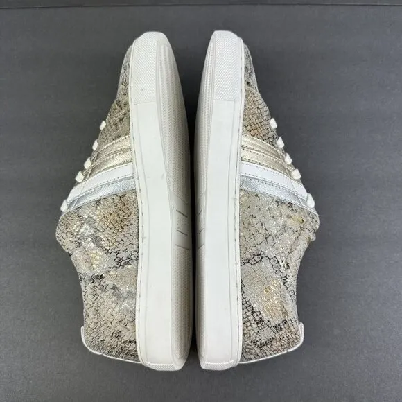 Seychelles Sneakers 7.5 Snakeskin Leather Lace Up Shoes Womens Brand NEW