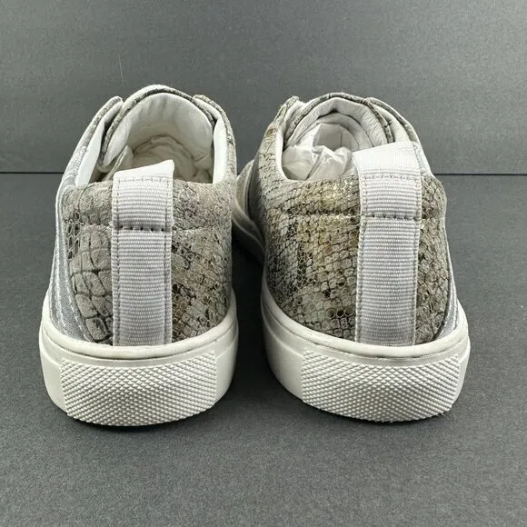 Seychelles Sneakers 7.5 Snakeskin Leather Lace Up Shoes Womens Brand NEW