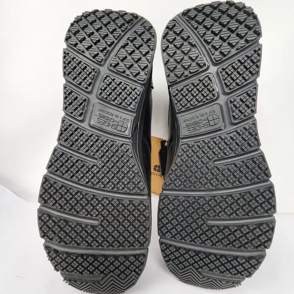 Shoes For Crews Mens Size 8 Slip Oil Resistant Black Work Shoes NEW