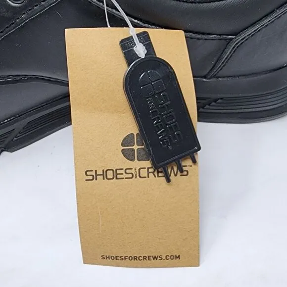 Shoes For Crews Mens Size 8 Slip Oil Resistant Black Work Shoes NEW