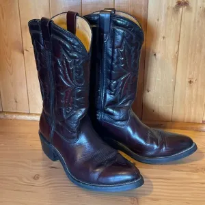 Sierra Cowboy Leather Work Boots, Oil, Chemical, and Slip Resistant, 12D