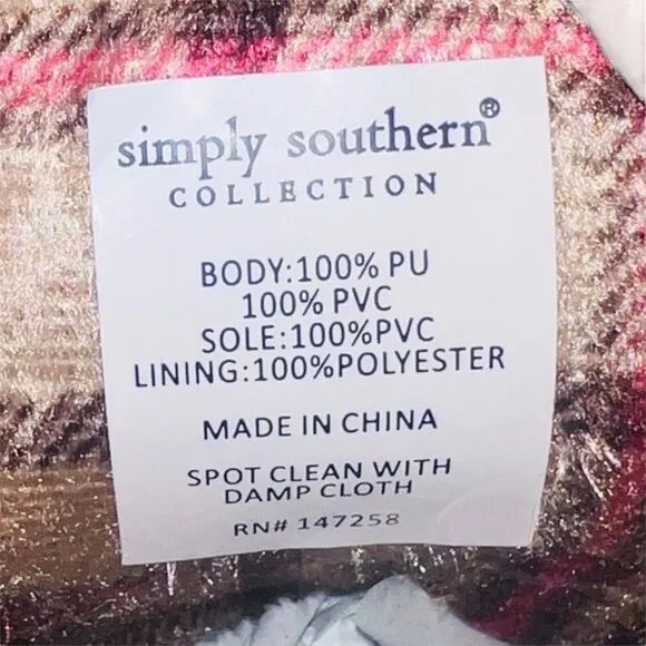 Simply Southern Paisley Floral Lace-up Duck Boots Wine / Multicolor Women's 9
