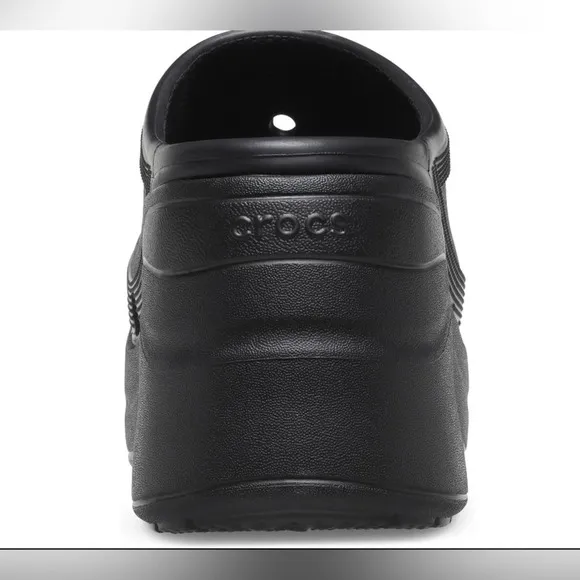 Siren Black Croc Clog