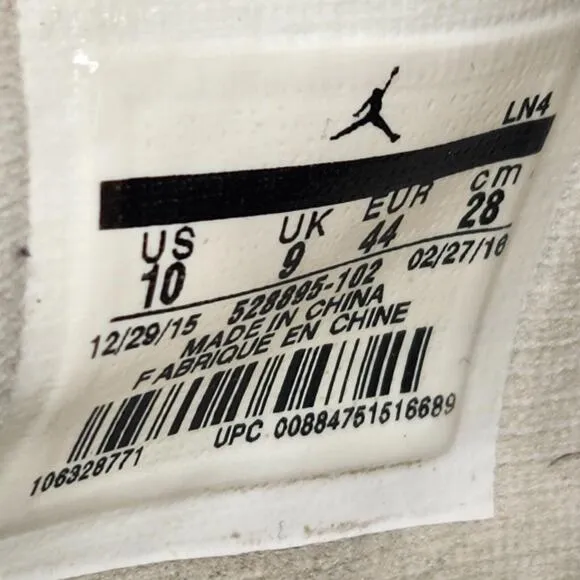 Size 10 - Retro Jordan 11 Cherry 2016 No Insoles 528895-102