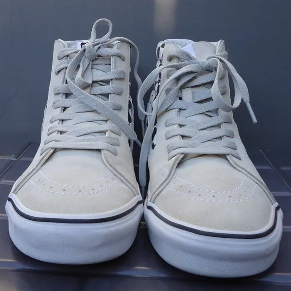 SIZE 10.5. VANS men's World’s # 1 Skateboard high top suede &amp; canvas sneakers.