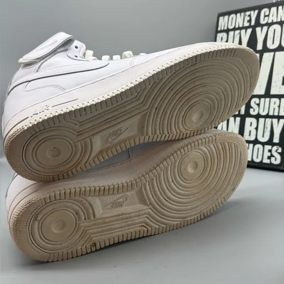 Size 12 - Nike Air Force 1 '07 Mid Triple White Men Shoes