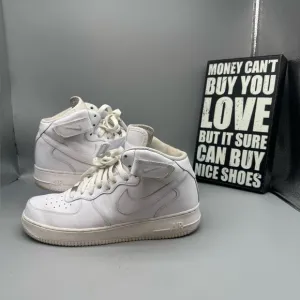 Size 12 - Nike Air Force 1 '07 Mid Triple White Men Shoes