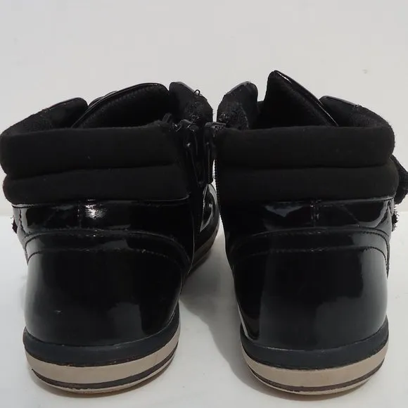 SIZE 3 M. CLARKS kids patent leather shoes.