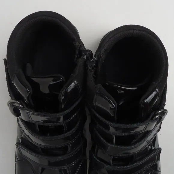SIZE 3 M. CLARKS kids patent leather shoes.