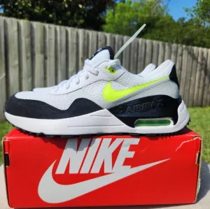 Size 7y - Nike Air Max SYSTM White Volt