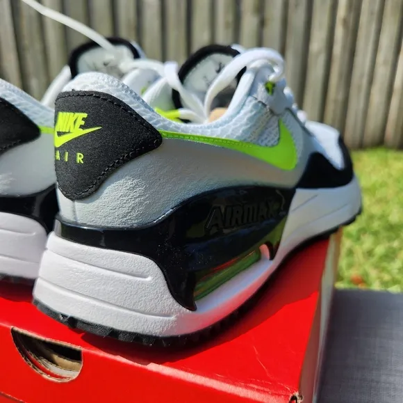Size 7y - Nike Air Max SYSTM White Volt