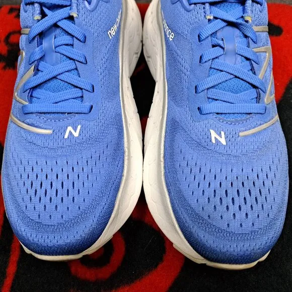 Size 9.5 New Balance Fresh Foam X More v4 Women Sneakers Running Shoes Blue
