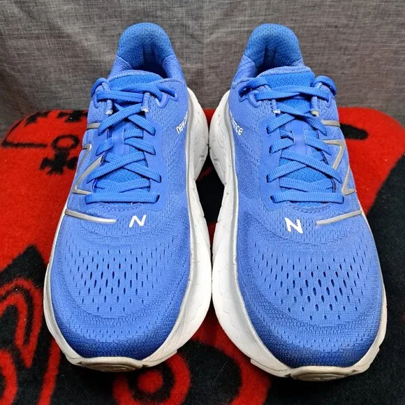 Size 9.5 New Balance Fresh Foam X More v4 Women Sneakers Running Shoes Blue