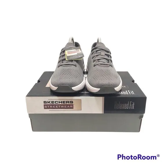 Skechers Crowder Freewell Grey White Men Casual Sneakers