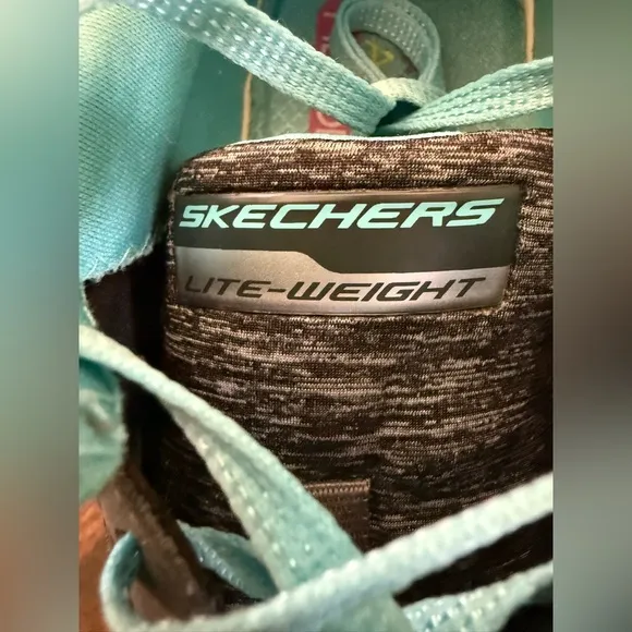 Skechers Flex Appeal 2.0 High Energy Women 6 Memory Foam Black Turquoise Shoes