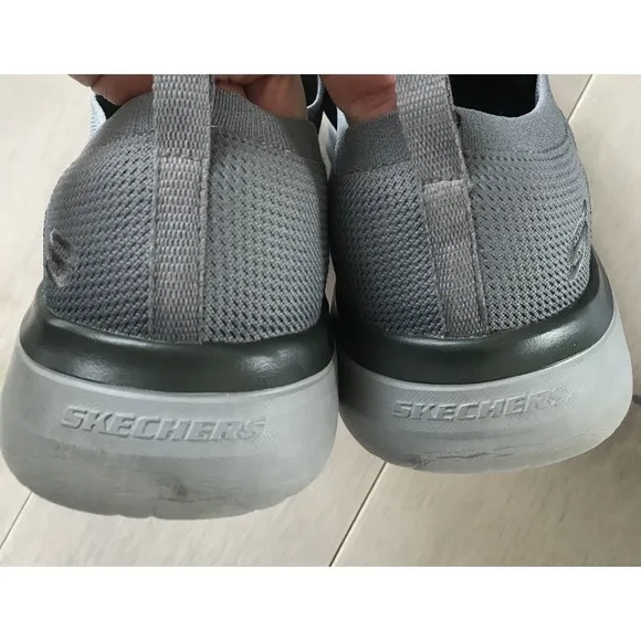 Skechers Lattimore Carlow Men Slip-On Shoes loafers 12 Eu 46 gray sportswear
