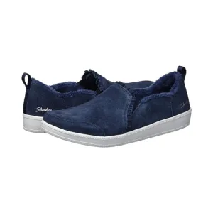 Skechers Madison Ave Plushed Slip On Sneakers Navy 9W NIB