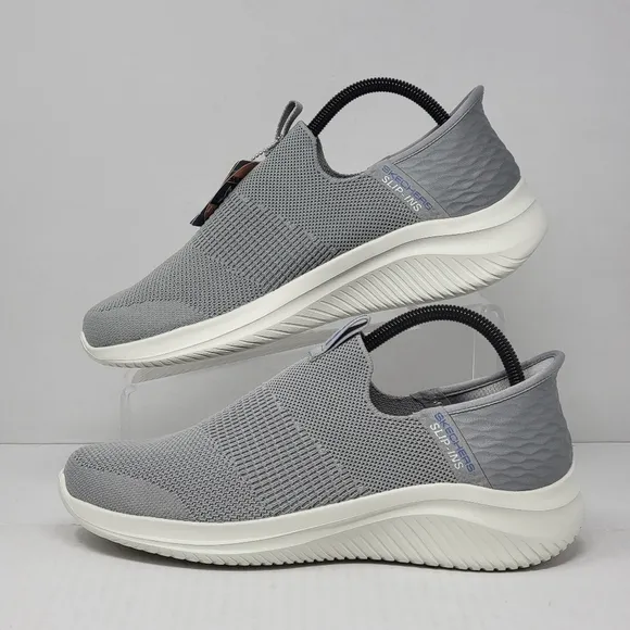 Skechers Mens Slip Ins Sneakers Size 7.5 232450/Gry Vegan Air Cooled Slip On New