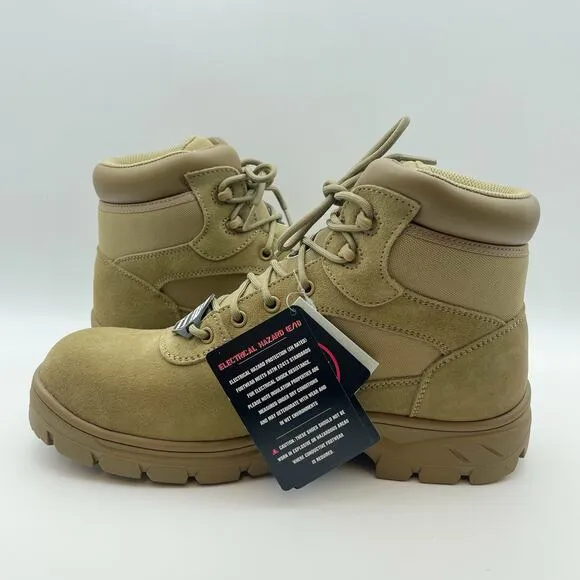 Skechers Men's Wascana Tactical Work Boots US 10 Tan Brown Composite Toe EH NIB