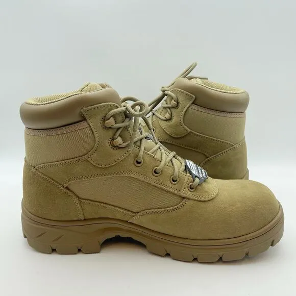 Skechers Men's Wascana Tactical Work Boots US 10 Tan Brown Composite Toe EH NIB