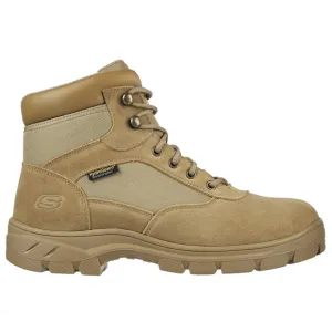 Skechers Men's Wascana Tactical Work Boots US 10 Tan Brown Composite Toe EH NIB
