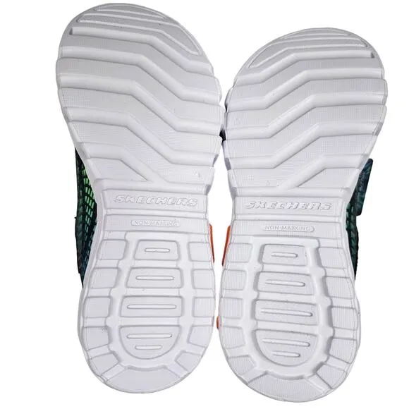 Skechers S-Lights Flex-Glow Elite Vorlo Navy/Multi NIB Kids' Size 3