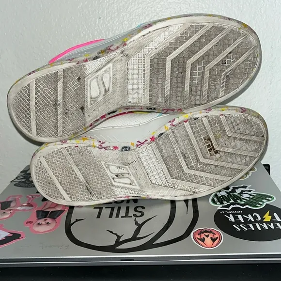 Skechers Tokidoki EXTREMELY LIMITED White Sneakers with Colorful Accents