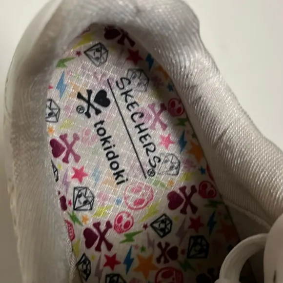 Skechers Tokidoki EXTREMELY LIMITED White Sneakers with Colorful Accents