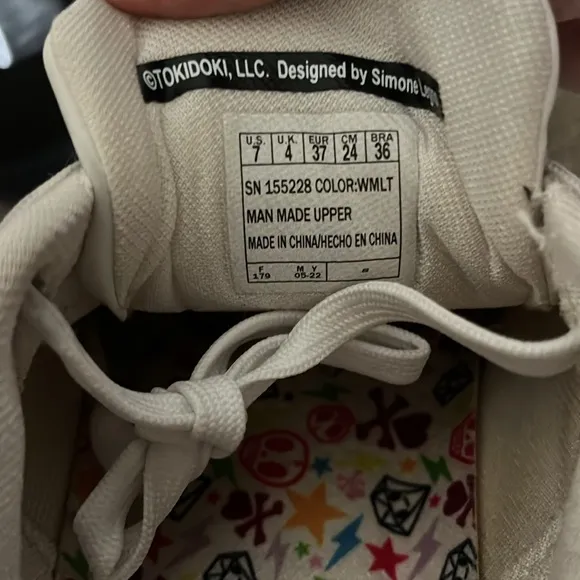 Skechers Tokidoki EXTREMELY LIMITED White Sneakers with Colorful Accents