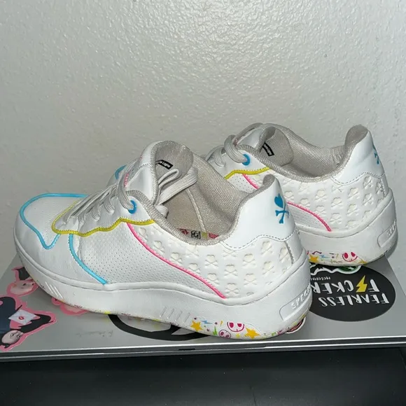 Skechers Tokidoki EXTREMELY LIMITED White Sneakers with Colorful Accents
