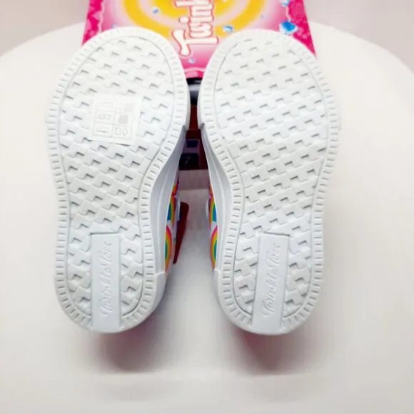 Skechers Toodler Girls Twinkle Toes Slip-on Sneaker Size 7 Unicorn-Jumpin Clouds